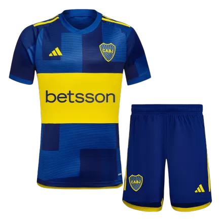 Men's Boca Juniors Home Soccer Jersey Kit (Jersey+Shorts) 2023/24 - BuyJerseyshop