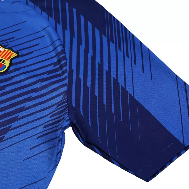Men's Barcelona Pre-Match Pre-Match Soccer Jersey Kit (Jersey+Shorts) 2023/24 - BuyJerseyshop