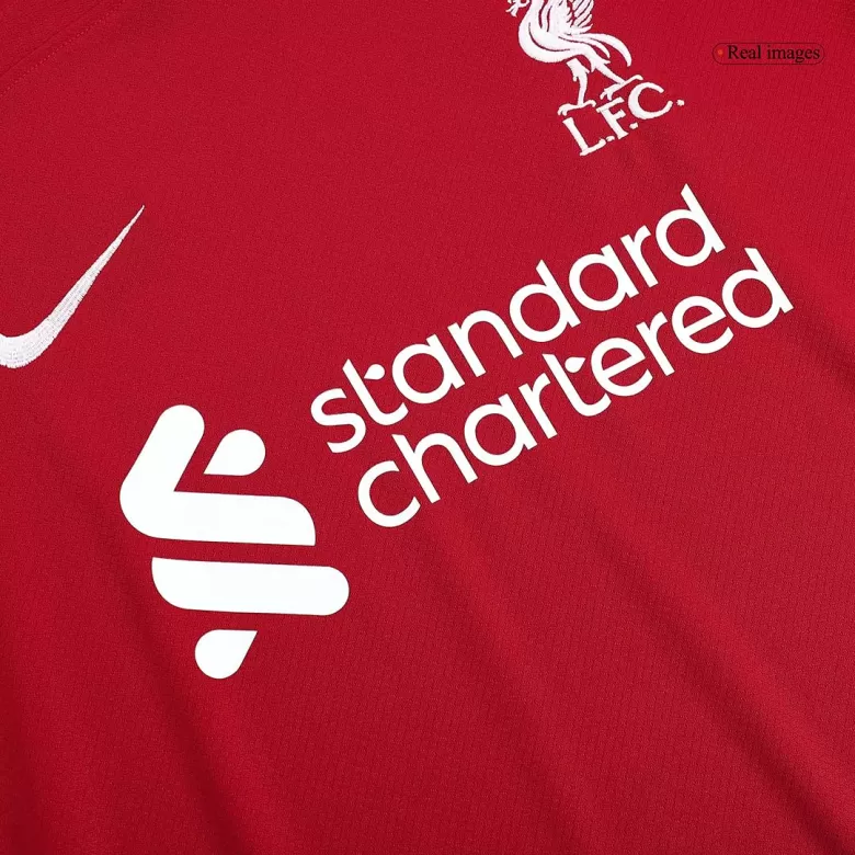 Men's Liverpool Home Long Sleeves Soccer Jersey Shirt 2023/24 - BuyJerseyshop