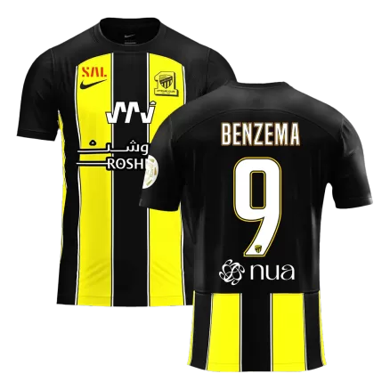 Men's BENZEMA #9 Al Ittihad Saudi Home Soccer Jersey Shirt 2023/24 - BuyJerseyshop