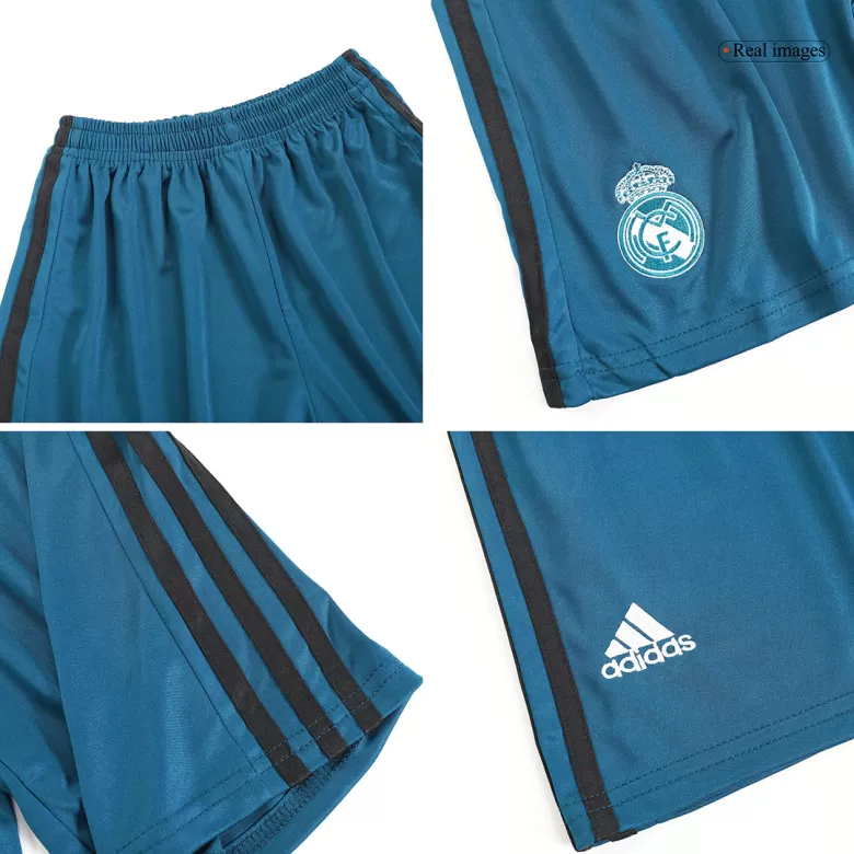 Kids Real Madrid Third Away Soccer Jersey Kit (Jersey+Shorts) 2017/18 - BuyJerseyshop