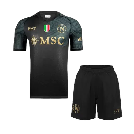 Men's Napoli Third Away Soccer Jersey Kit (Jersey+Shorts) 2023/24 - BuyJerseyshop