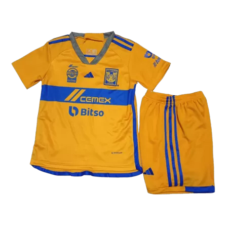 Kids Tigres UANL Home Soccer Jersey Kit (Jersey+Shorts) 2023/24 - BuyJerseyshop