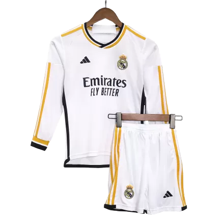 Kids Real Madrid Home Soccer Jersey Kit (Jersey+Shorts) 2023/24 - BuyJerseyshop