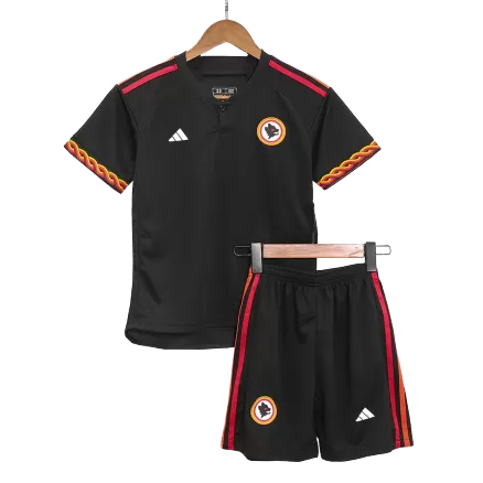 Kids Roma Third Away Soccer Jersey Kit (Jersey+Shorts) 2023/24 - BuyJerseyshop