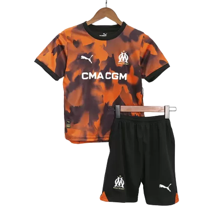 Kids Marseille Third Away Soccer Jersey Kit (Jersey+Shorts) 2023/24 - BuyJerseyshop