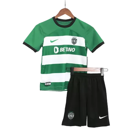 Kids Sporting CP Home Soccer Jersey Kit (Jersey+Shorts) 2023/24 - BuyJerseyshop