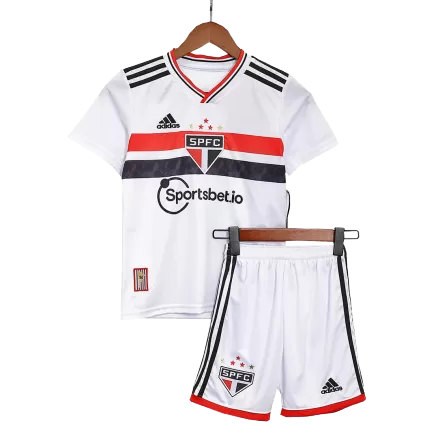 Kids Sao Paulo FC Home Soccer Jersey Kit (Jersey+Shorts) 2022/23 - BuyJerseyshop