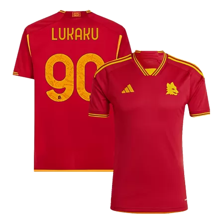 Men's LUKAKU #90 Roma Home Soccer Jersey Shirt 2023/24 - BuyJerseyshop