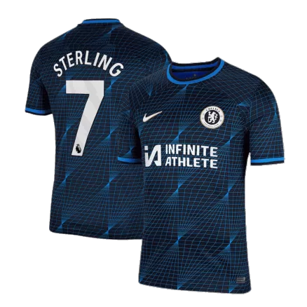 Men's STERLING #7 Chelsea Away Soccer Jersey Shirt 2023/24 - BuyJerseyshop