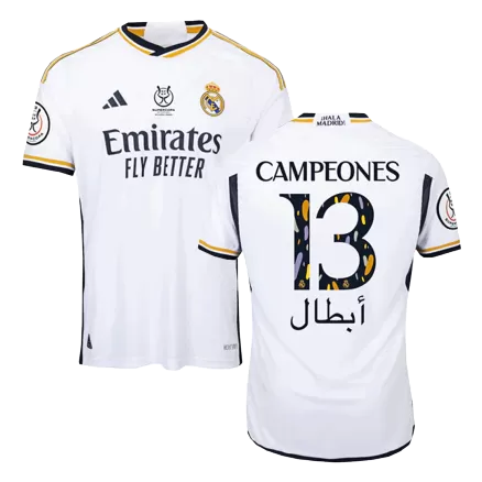 CAMPEONES #13 Real Madrid Home Player Version Jersey 2023/24 Men - BuyJerseyshop