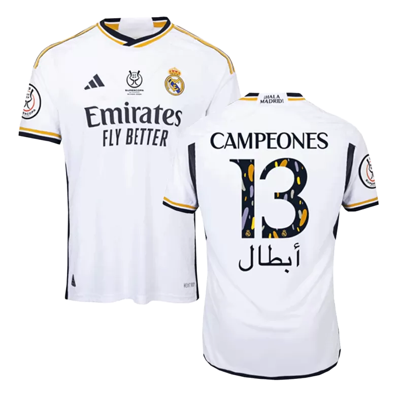 CAMPEONES #13 Real Madrid Home Player Version Jersey 2023/24 Men - BuyJerseyshop