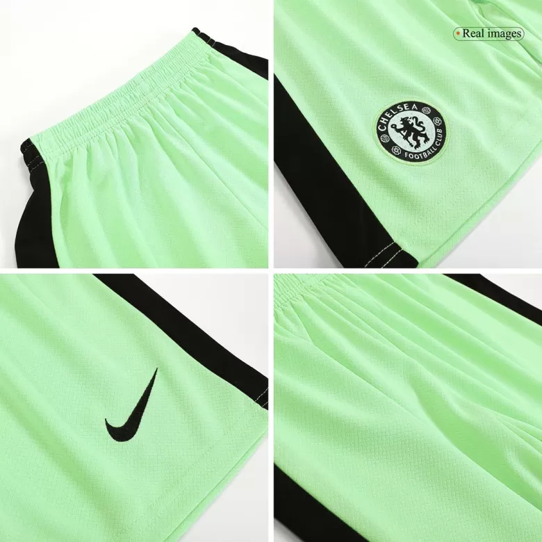 Kids Chelsea Third Away Soccer Jersey Kit (Jersey+Shorts) 2023/24 - BuyJerseyshop