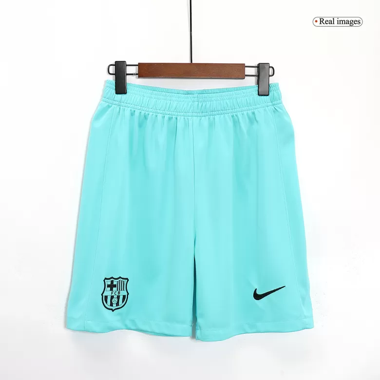 Men's Barcelona Third Away Soccer Jersey Kit (Jersey+Shorts) 2023/24 - BuyJerseyshop