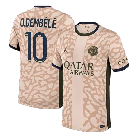 Men's O.DEMBÉLÉ #10 PSG Fourth Away Soccer Jersey Shirt 2023/24 - BuyJerseyshop