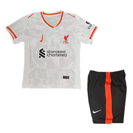 Kids Liverpool Third Away Soccer Jersey Kit (Jersey+Shorts) 2024/25 - BuyJerseyshop