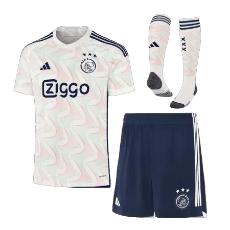 Men's Ajax Away Soccer Jersey Whole Kit (Jersey+Shorts+Socks) 2023/24 - BuyJerseyshop