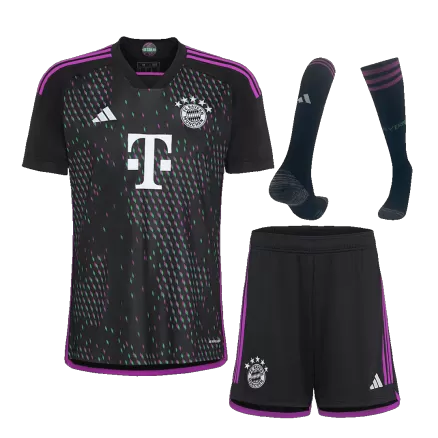 Men's Bayern Munich Away Soccer Jersey Whole Kit (Jersey+Shorts+Socks) 2023/24 - BuyJerseyshop