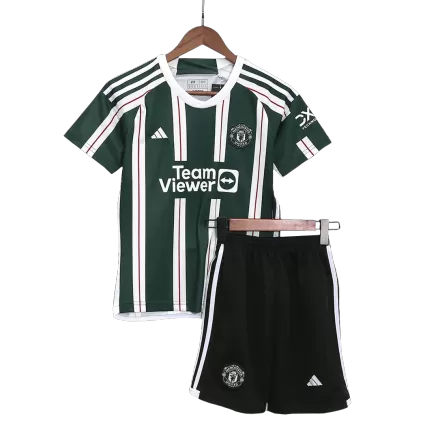 Kids's Manchester United Away Soccer Jersey Kit (Jersey+Shorts) 2023/24 - BuyJerseyshop