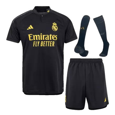 Men's Real Madrid Third Away Soccer Jersey Whole Kit (Jersey+Shorts+Socks) 2023/24 - BuyJerseyshop