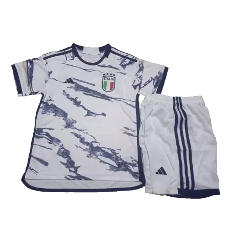 Kids Italy Away Soccer Jersey Kit (Jersey+Shorts) 2023/24 - BuyJerseyshop