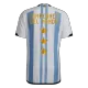 Argentina Three Stars Home Player Version Jersey 2022 Men - BuyJerseyshop