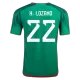 H.LOZANO #22 Mexico Home Player Version Jersey 2022 Men - BuyJerseyshop