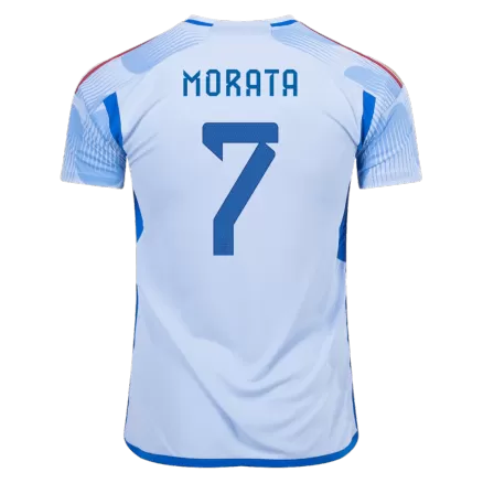 Men's MORATA #7 Spain Away Soccer Jersey Shirt 2022 - BuyJerseyshop