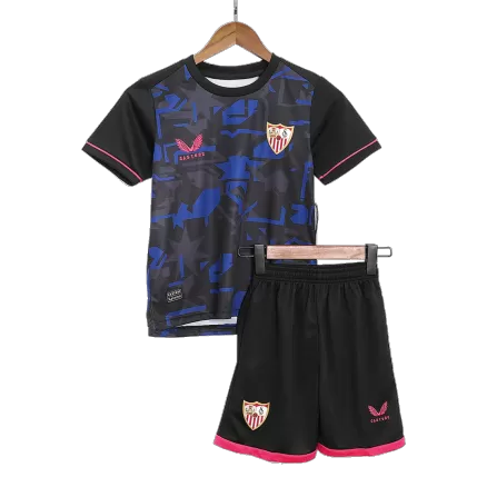 Kids Sevilla Third Away Soccer Jersey Kit (Jersey+Shorts) 2023/24 - BuyJerseyshop