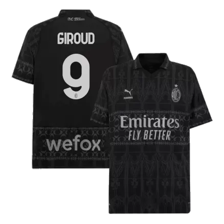 Men's GIROUD #9 AC Milan Fourth Away Soccer Jersey Shirt 2023/24 - BuyJerseyshop