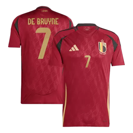 Men's DE BRUYNE #7 Belgium Home Soccer Jersey Shirt 2024 - BuyJerseyshop