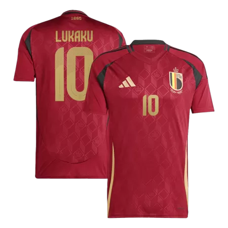 Men's LUKAKU #10 Belgium Home Soccer Jersey Shirt 2024 - BuyJerseyshop
