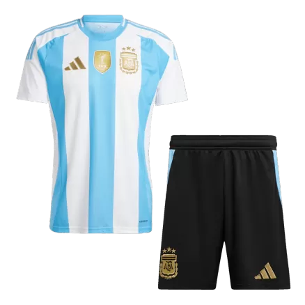 Men's Argentina Home Soccer Jersey Kit (Jersey+Shorts) 2024 - BuyJerseyshop