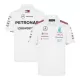 Mercedes AMG Petronas F1 White Team Polo 2024 - BuyJerseyshop