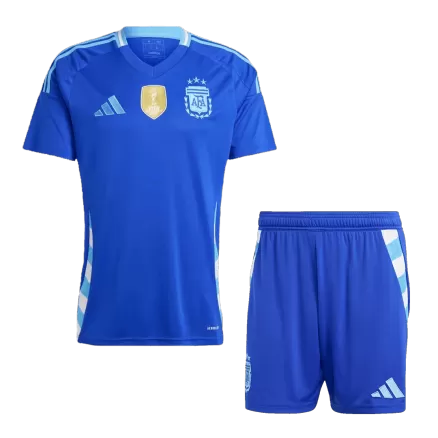 Men's Argentina Away Soccer Jersey Kit (Jersey+Shorts) 2024 - BuyJerseyshop