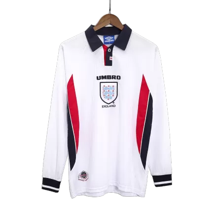 England Retro Jerseys 1998 Home Long Sleeve Soccer Jersey For Men - BuyJerseyshop