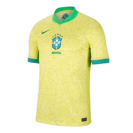 Men's Brazil Home Soccer Jersey Shirt 2024-Big Size - BuyJerseyshop