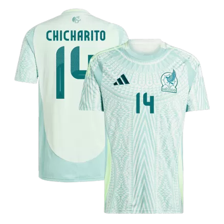 Men's CHICHARITO #14 Mexico Away Soccer Jersey Shirt 2024 - BuyJerseyshop