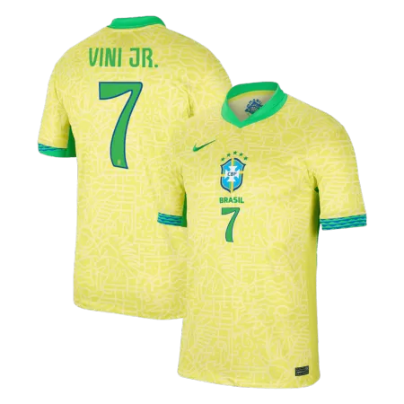 Men's VINI JR. #7 Brazil Home Soccer Jersey Shirt 2024 - BuyJerseyshop