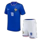 Kids MBAPPE #10 France Home Soccer Jersey Kit (Jersey+Shorts) 2024 - BuyJerseyshop