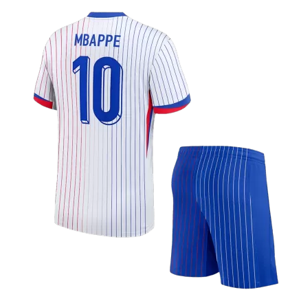 Kids MBAPPE #10 France Away Soccer Jersey Kit (Jersey+Shorts) 2024 - BuyJerseyshop