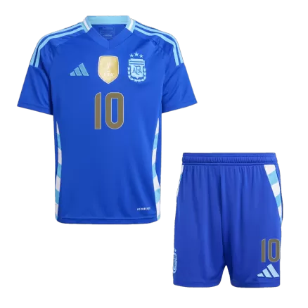 Kids MESSI #10 Argentina Away Soccer Jersey Kit (Jersey+Shorts) 2024 - BuyJerseyshop