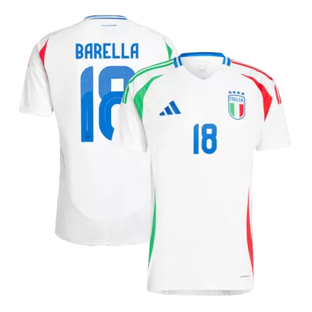 Men's BARELLA #18 Italy Away Soccer Jersey Shirt 2024 - BuyJerseyshop
