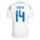 Men's CHIESA #14 Italy Away Soccer Jersey Shirt 2024 - BuyJerseyshop