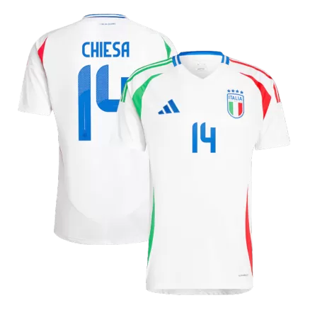 Men's CHIESA #14 Italy Away Soccer Jersey Shirt 2024 - BuyJerseyshop