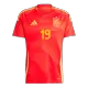 Men's LAMINE YAMAL #19 Spain Home Soccer Jersey Shirt 2024 - BuyJerseyshop