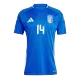 Men's CHIESA #14 Italy Home Soccer Jersey Shirt 2024 - BuyJerseyshop