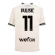 Men's PULISIC #11 AC Milan X Pleasures Fourth Away Soccer Jersey Shirt 2023/24 - BuyJerseyshop