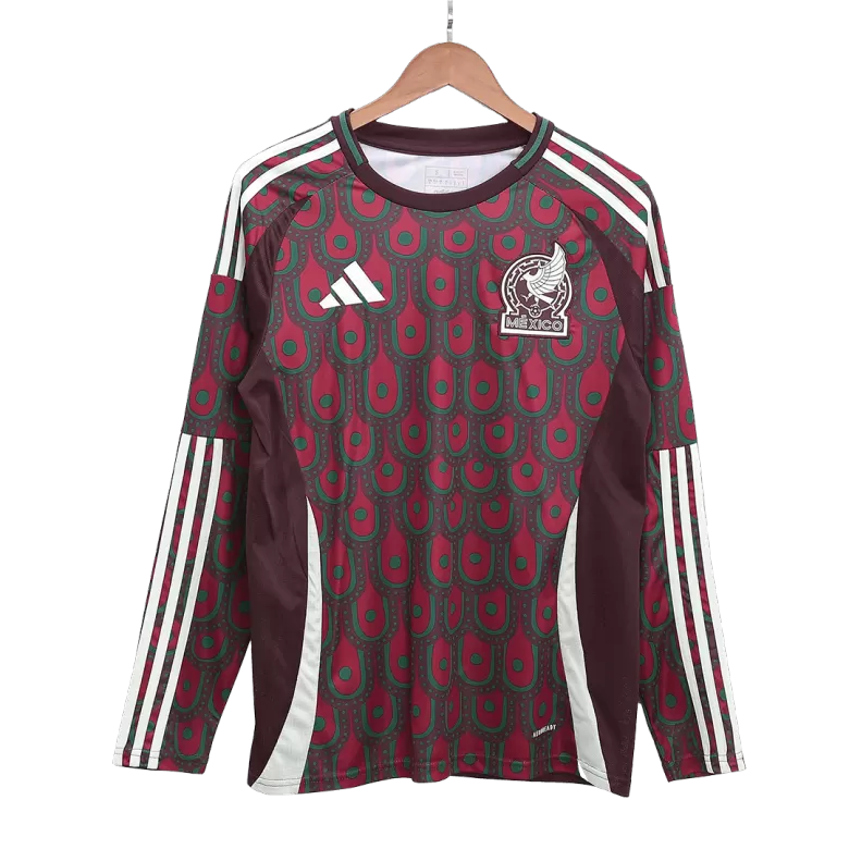 Men's Mexico Home Long Sleeves Soccer Jersey Shirt 2024 - BuyJerseyshop