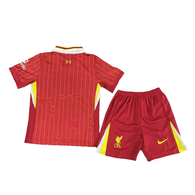 Kids Liverpool Home Soccer Jersey Kit (Jersey+Shorts) 2024/25 - BuyJerseyshop